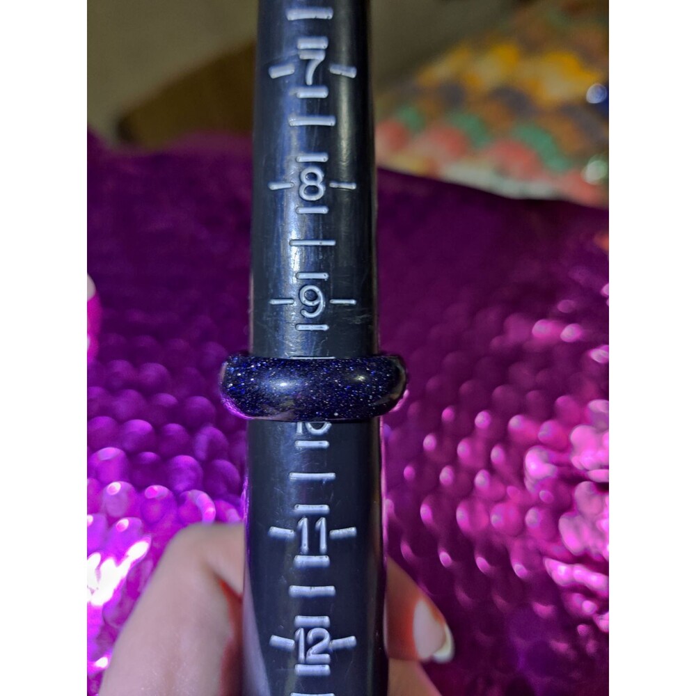 Sparkling Blue Sandstone Ring - 9.75
